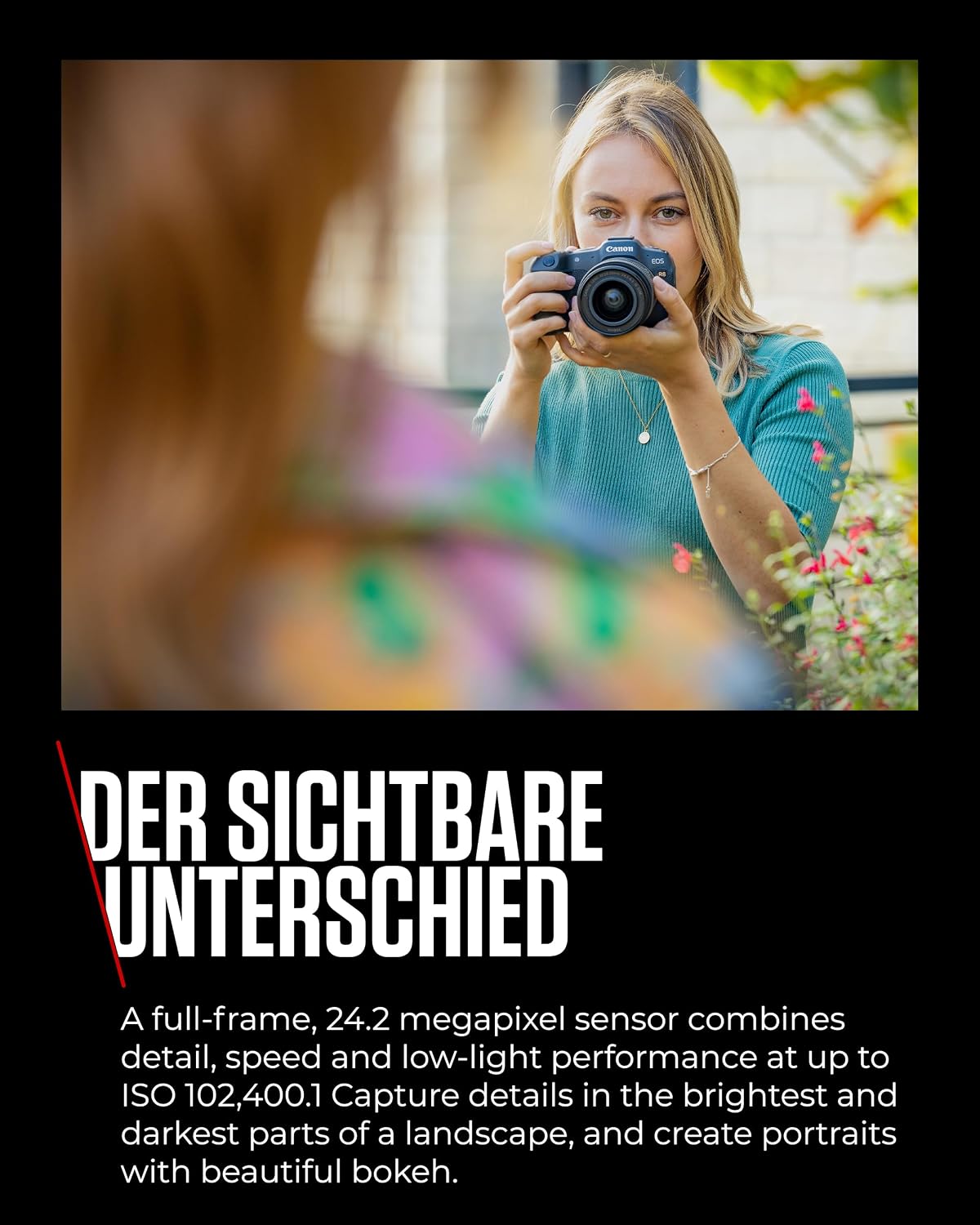 Canon EOS R8 Vollformat-Systemkamera 24,2 MP Sensor 4K + 2 Batterien – Bild 9