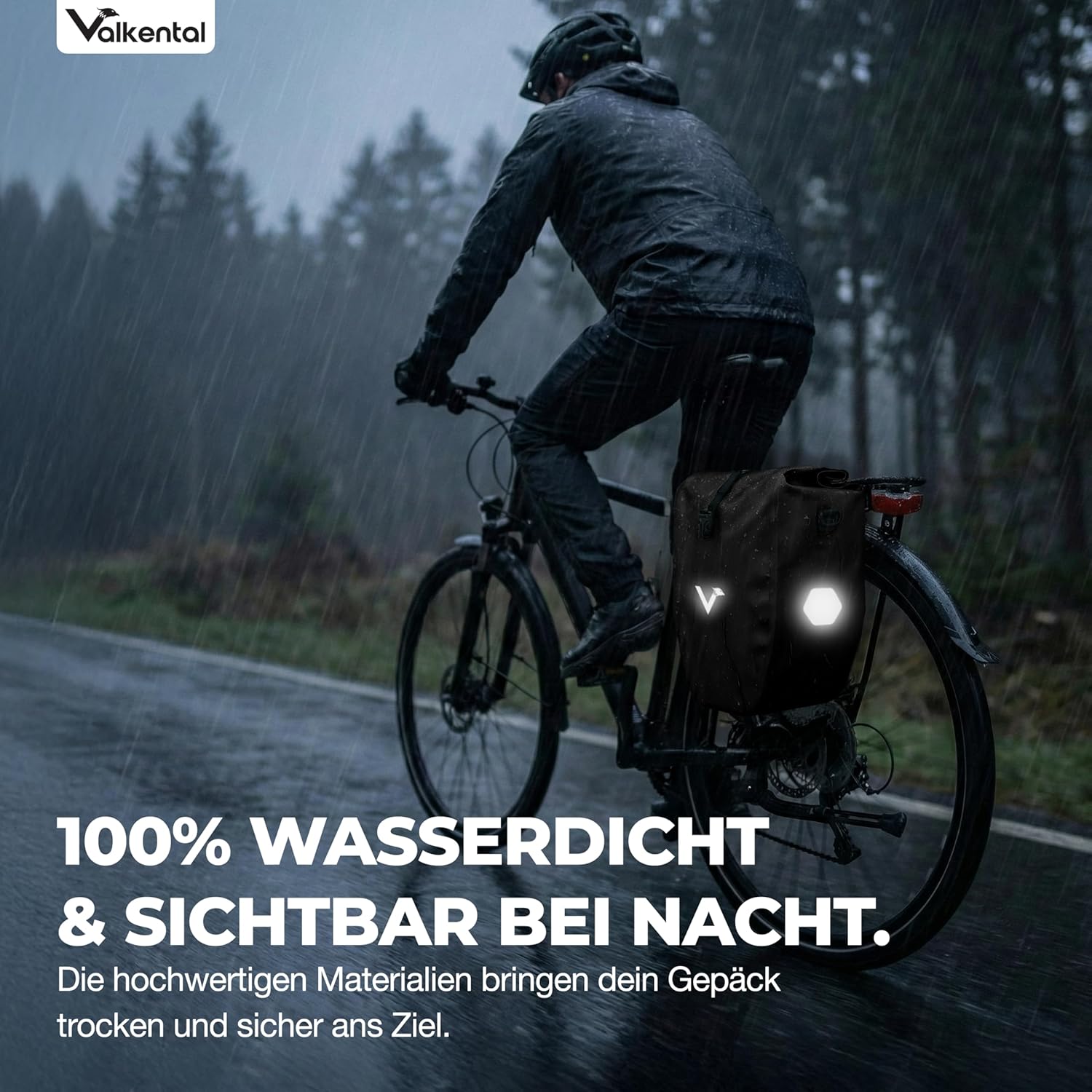 Valkental Gepäckträgertasche, Wasserdicht & Abschließbar – Bild 5