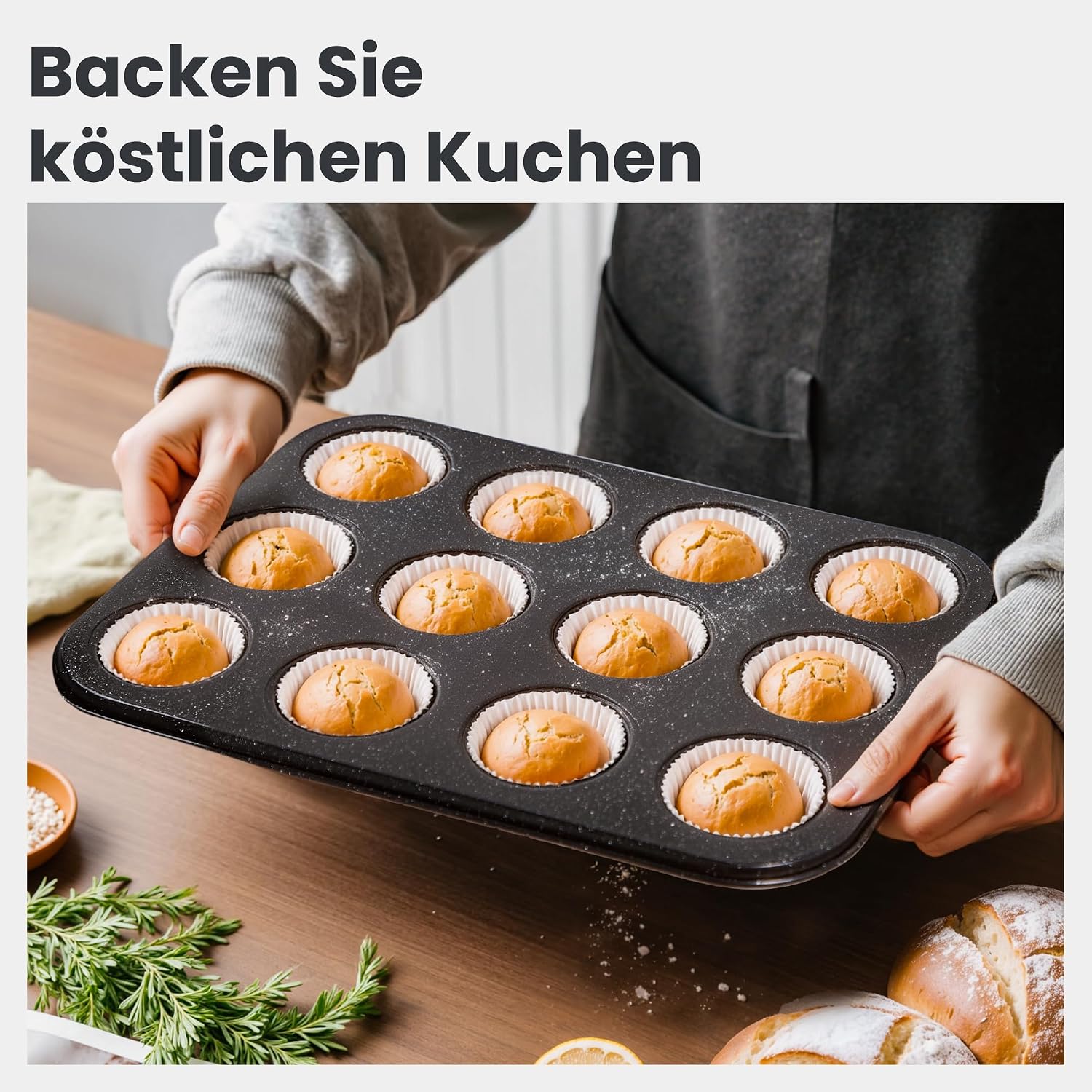 DishDelight Induktions-Kochgeschirr-Set mit Grillplatte 30-teiliges Induktions Töpfe Set Topf und Pfannenset mit Deckel Granit Antihaftbeshichtung Topfset Kochtopf – Bild 8