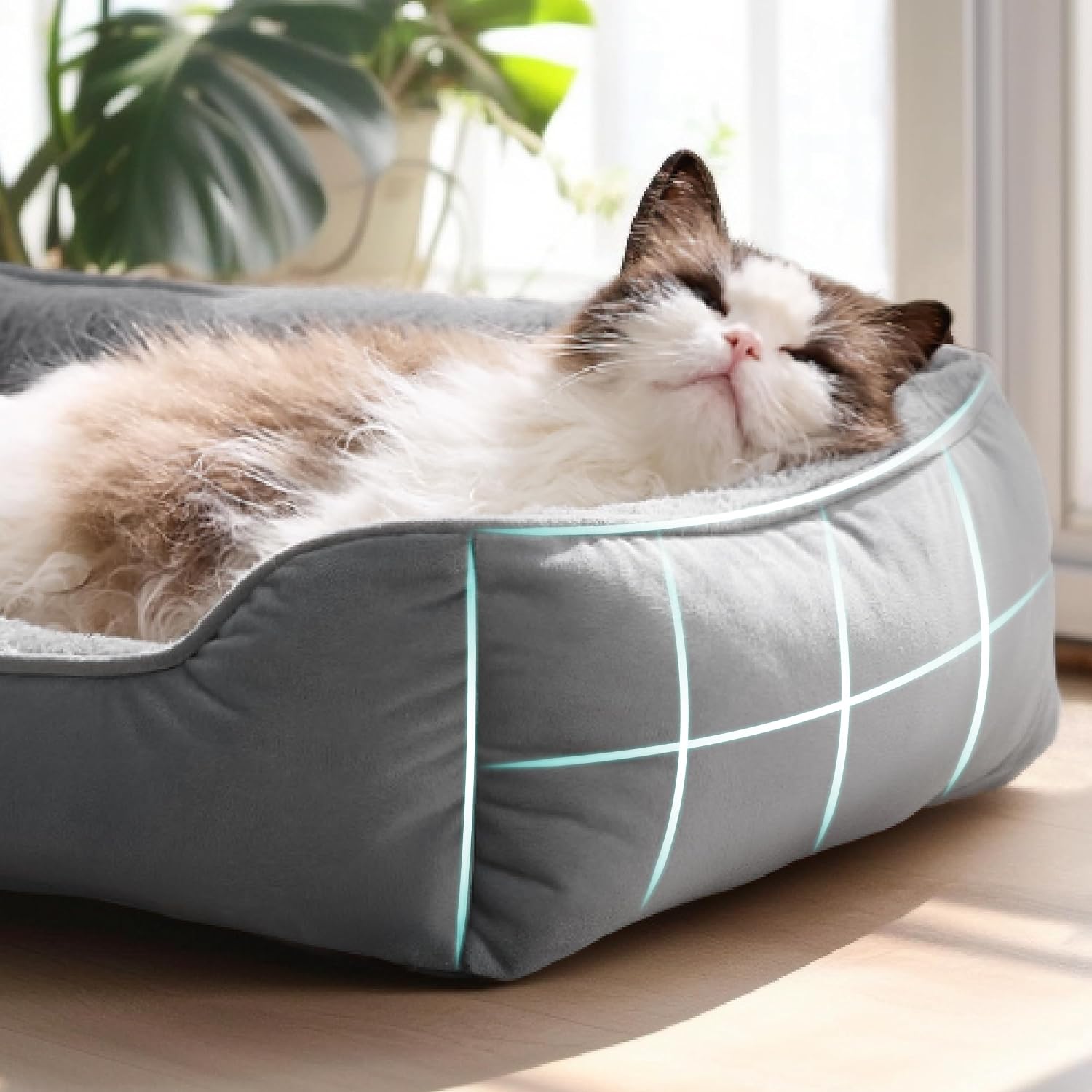BEDSURE Katzenbett waschbar Katzen Bettchen 51x41cm – Bild 3