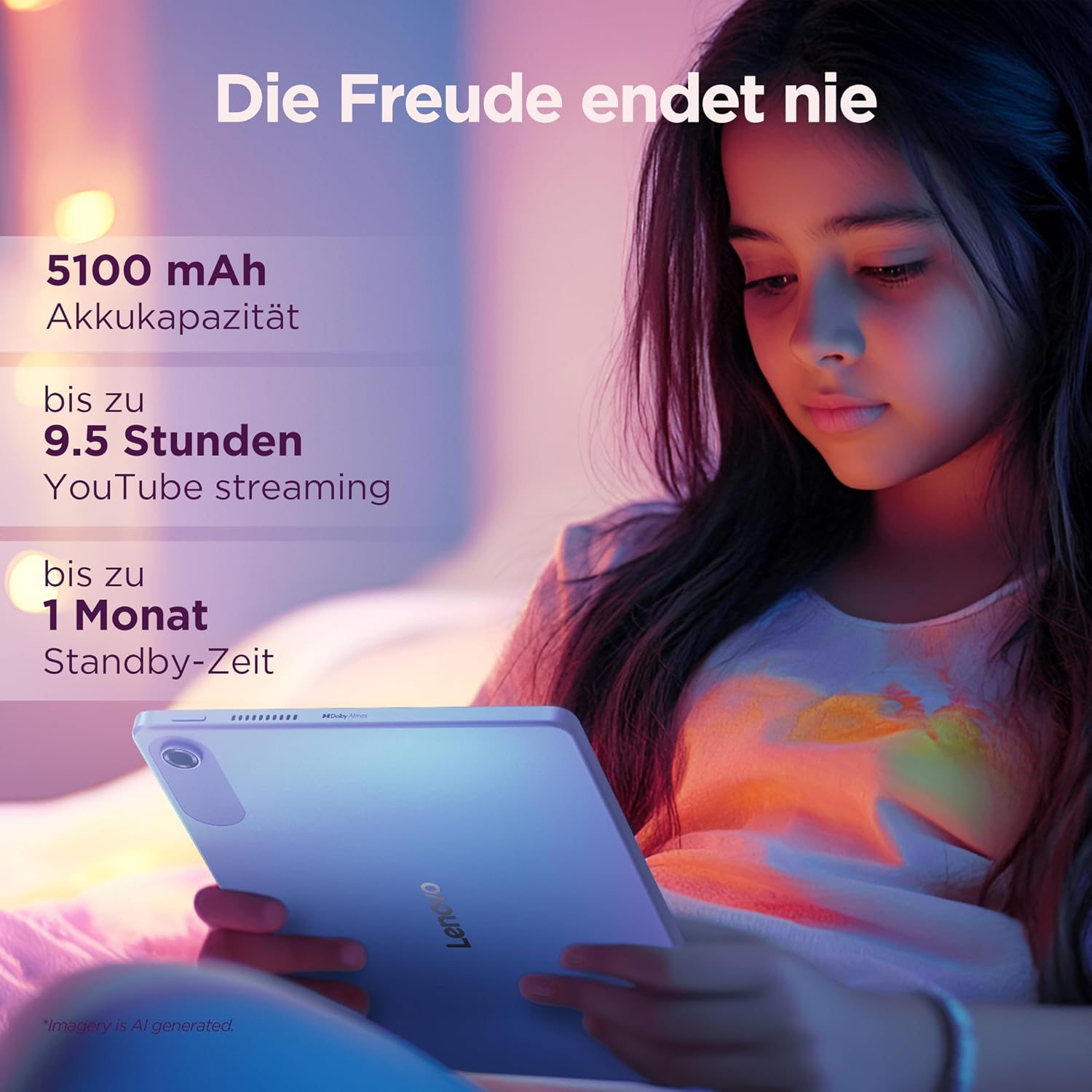 Lenovo Tab | Tablet | 10.1" | 4GB | 64GB | Android | Blau – Bild 5