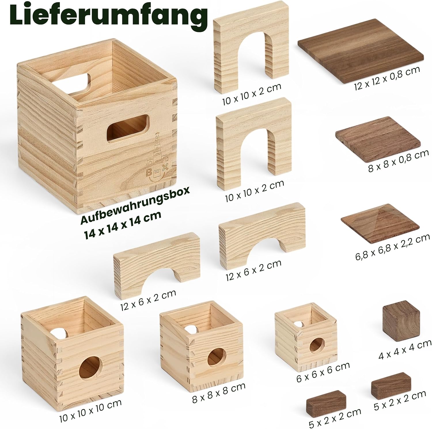 MATZBOX S-Box Montessori Kreativspielzeug aus Holzbausteinen – mitwachsendes Premium Holzspielzeug von 1 bis 7 Jahren – vielseitige Holzklötze & Boxen für freies Spielen – nachhaltiges Geschenk – Bild 6