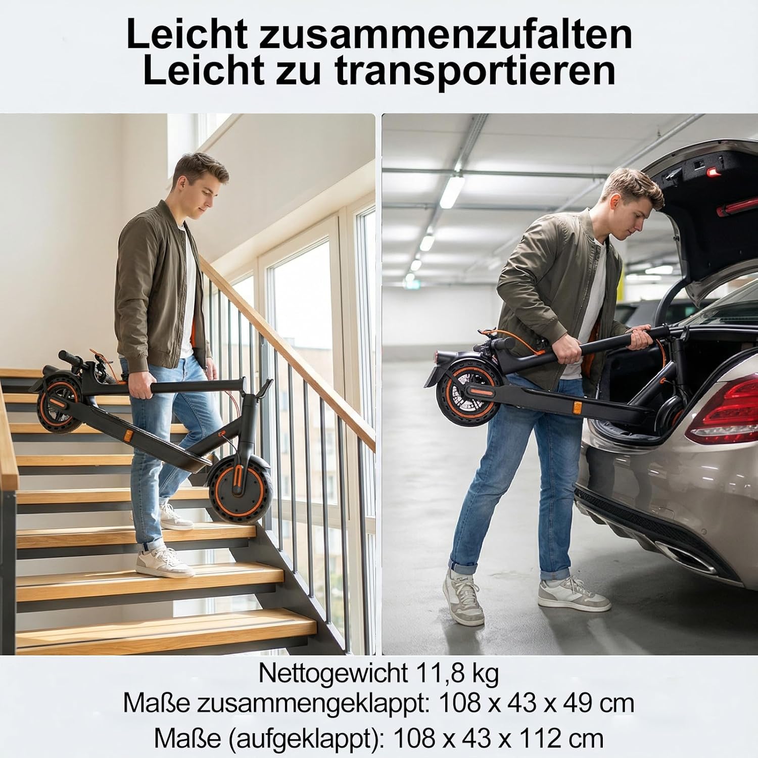 TODIMART E Scooter mit Straßenzulassung T-Serie, 30-35km Reichweite – Bild 7