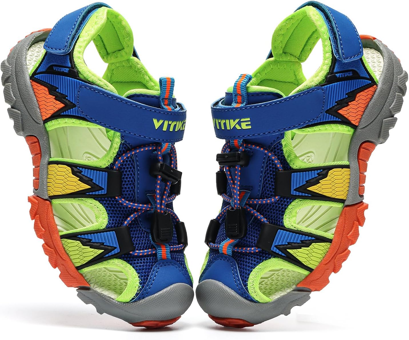 JMFCHI Kinder Sandalen Jungen Mädchen Geschlossene Trekkingsandalen – Bild 7