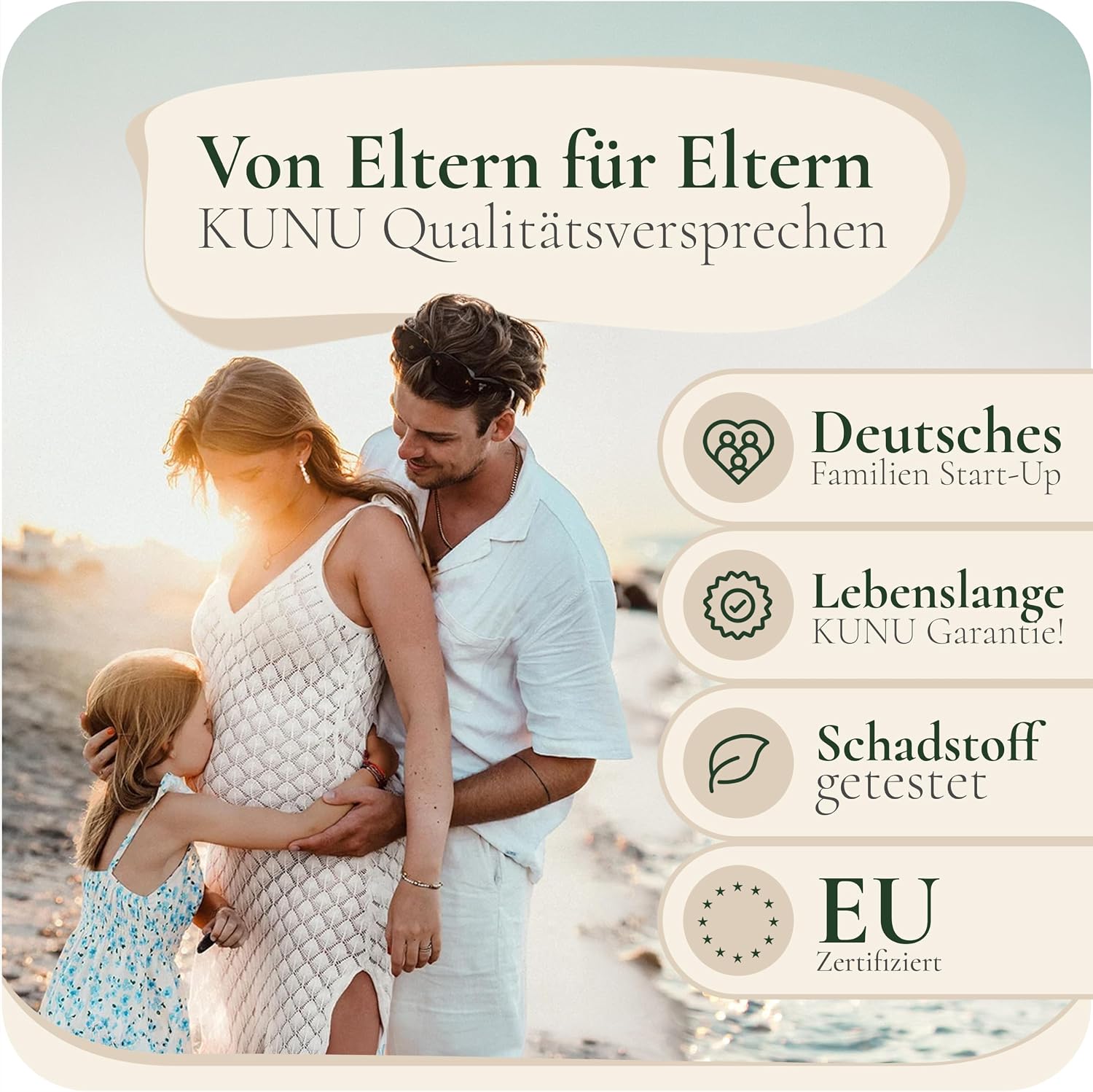 KUNU® Babybett - Beistellbett Baby mit Rollen für Boxspringbett - 3 in 1 rollbares Baby Bett Reise Babywiege - Stubenwagen mit Wiegefunktion & höhenverstellbar - Sicheres Reisebett inkl Reisetasche – Bild 7