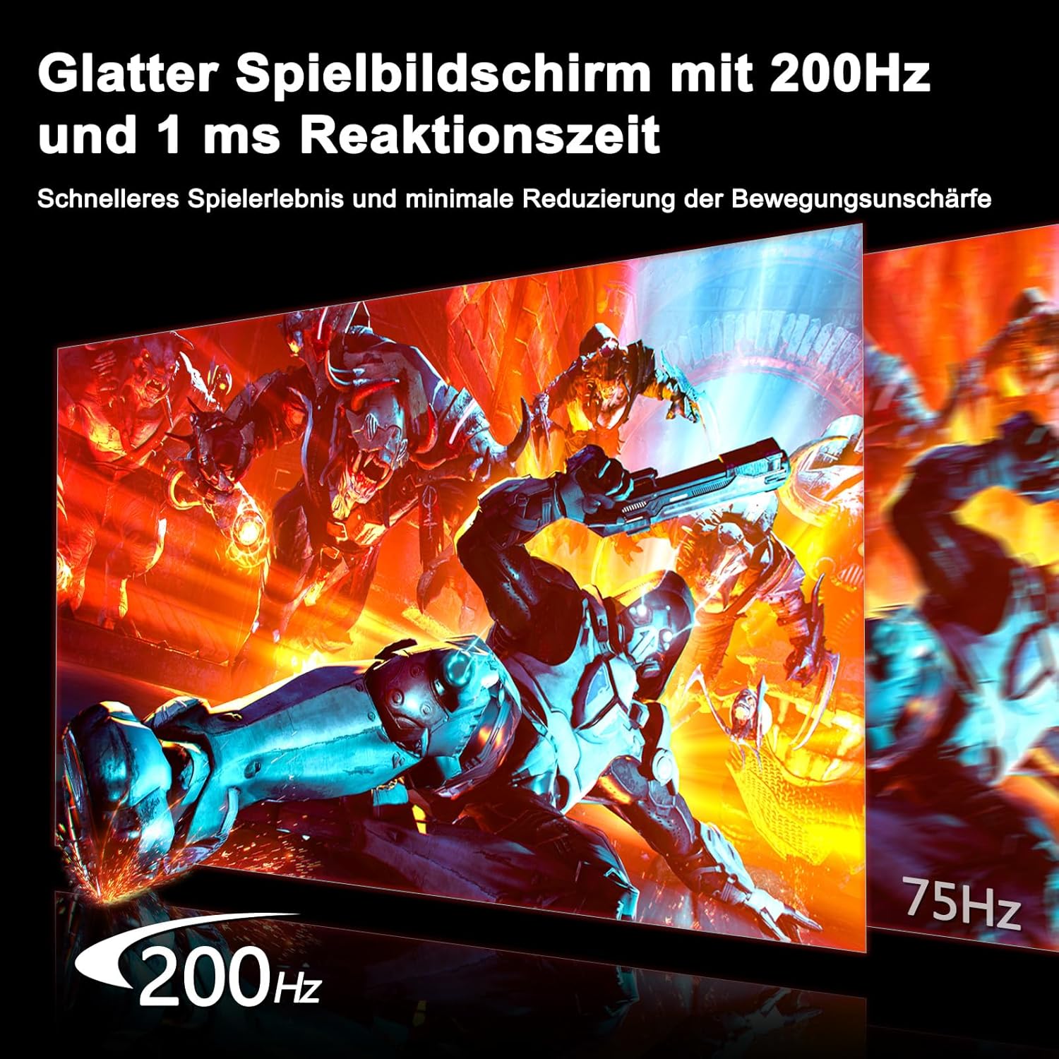 Minifire Gaming Monitor 27 Zoll,WQHD(2560×1440P),200Hz, Schnelles IPS Panel – Bild 2