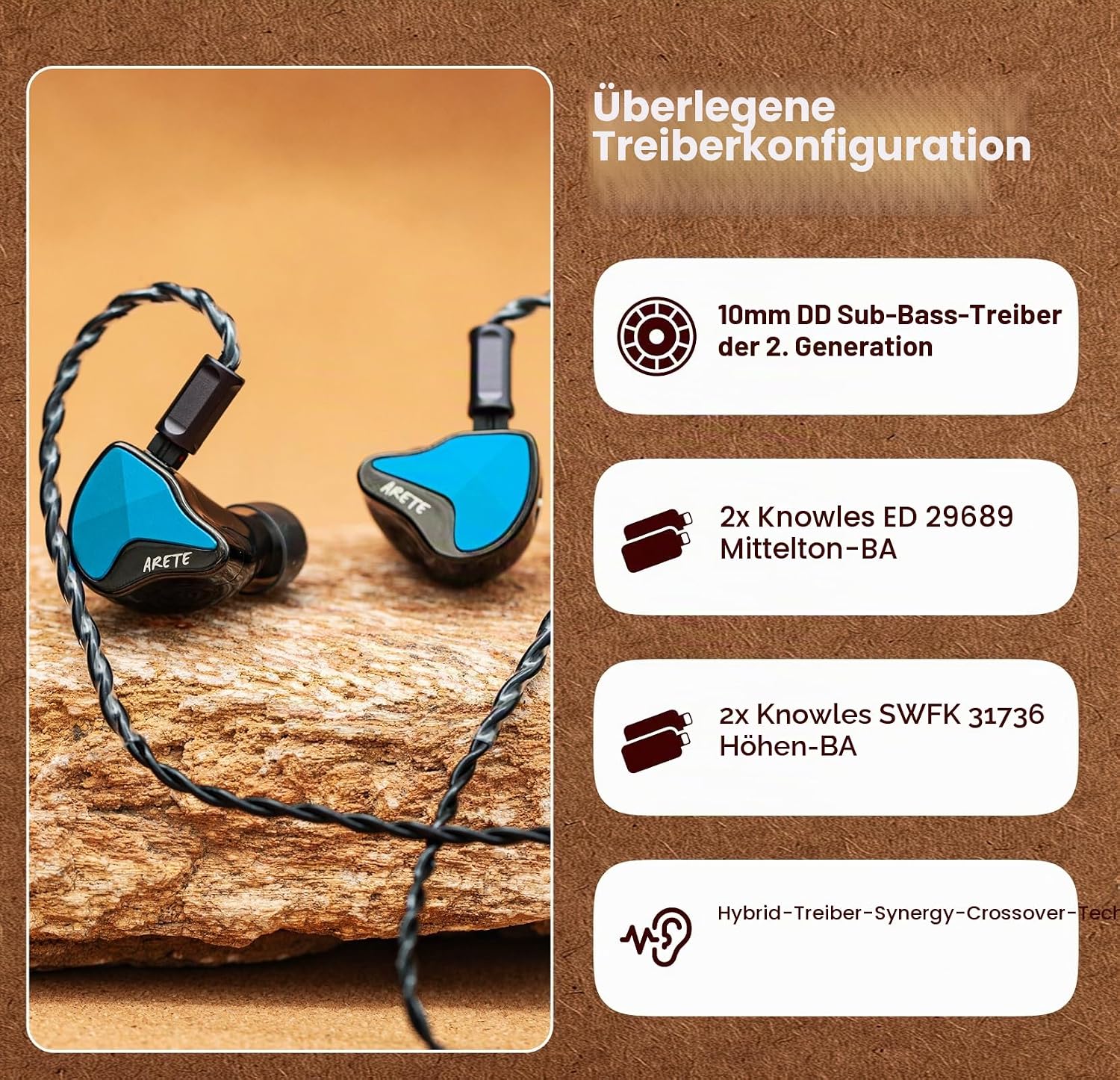 LINSOUL ZiiGaat x Fresh Reviews Arete II 1DD+4BA 2nd Hybrid-In-Ear-Monitor – Bild 4