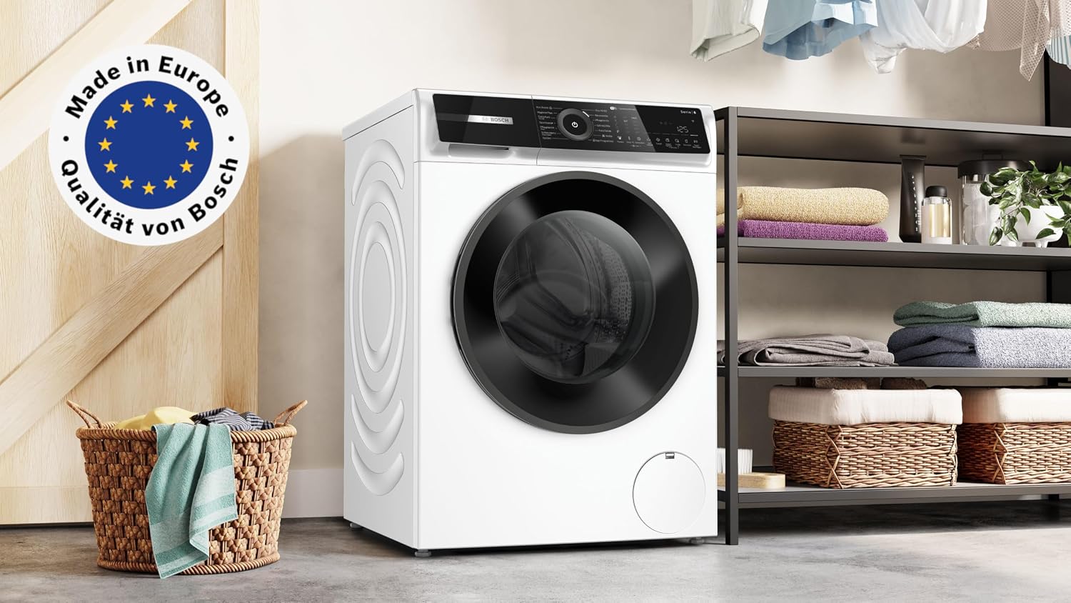 Bosch Serie 6 Smarte Frontlader-Waschmaschine 9 kg 1400 UpM Weiß WGN244M41 – Bild 2