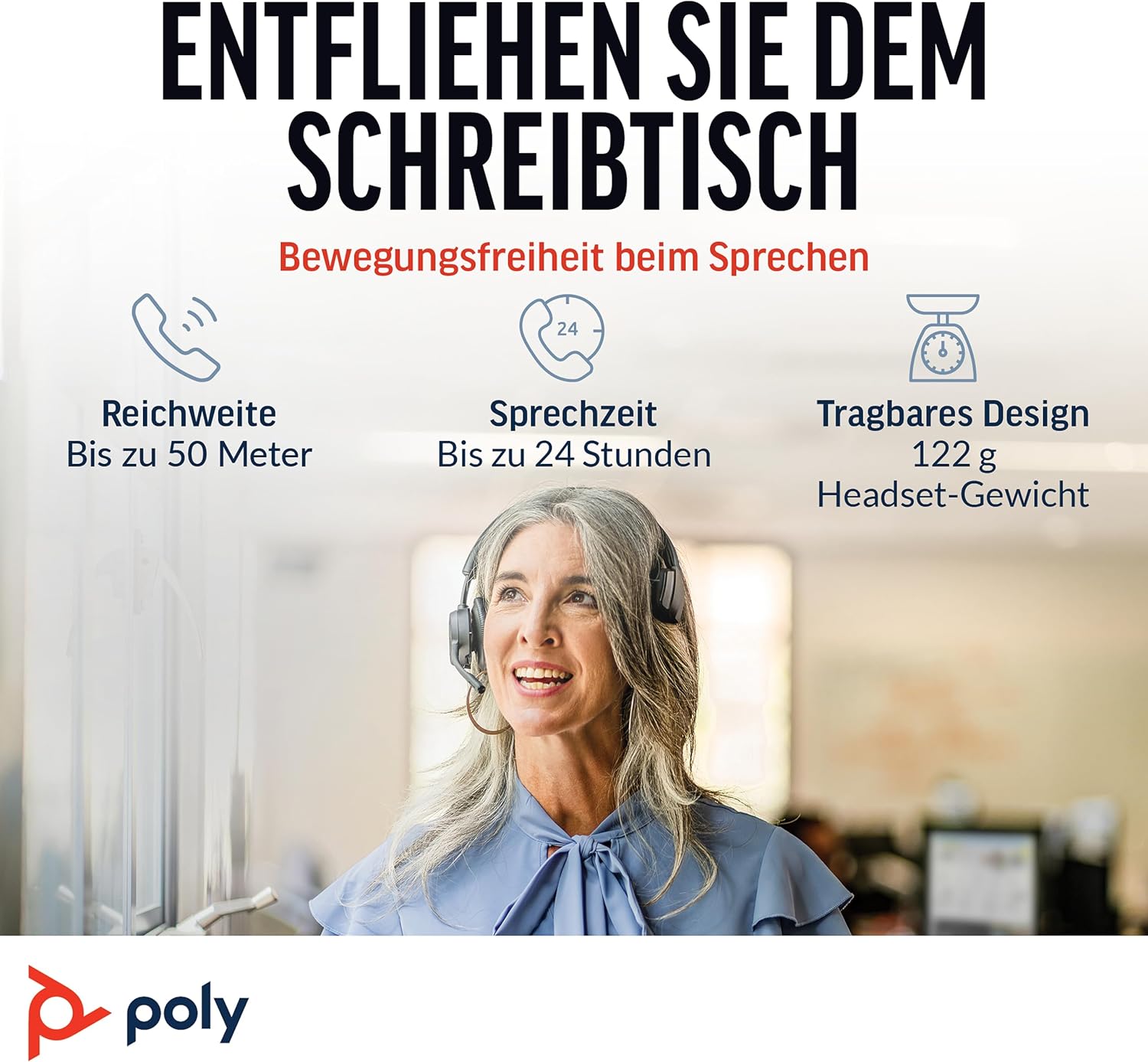 Poly Voyager 4310-M UC Bluetooth Headset für Teams & Hybrid Work – Bild 4