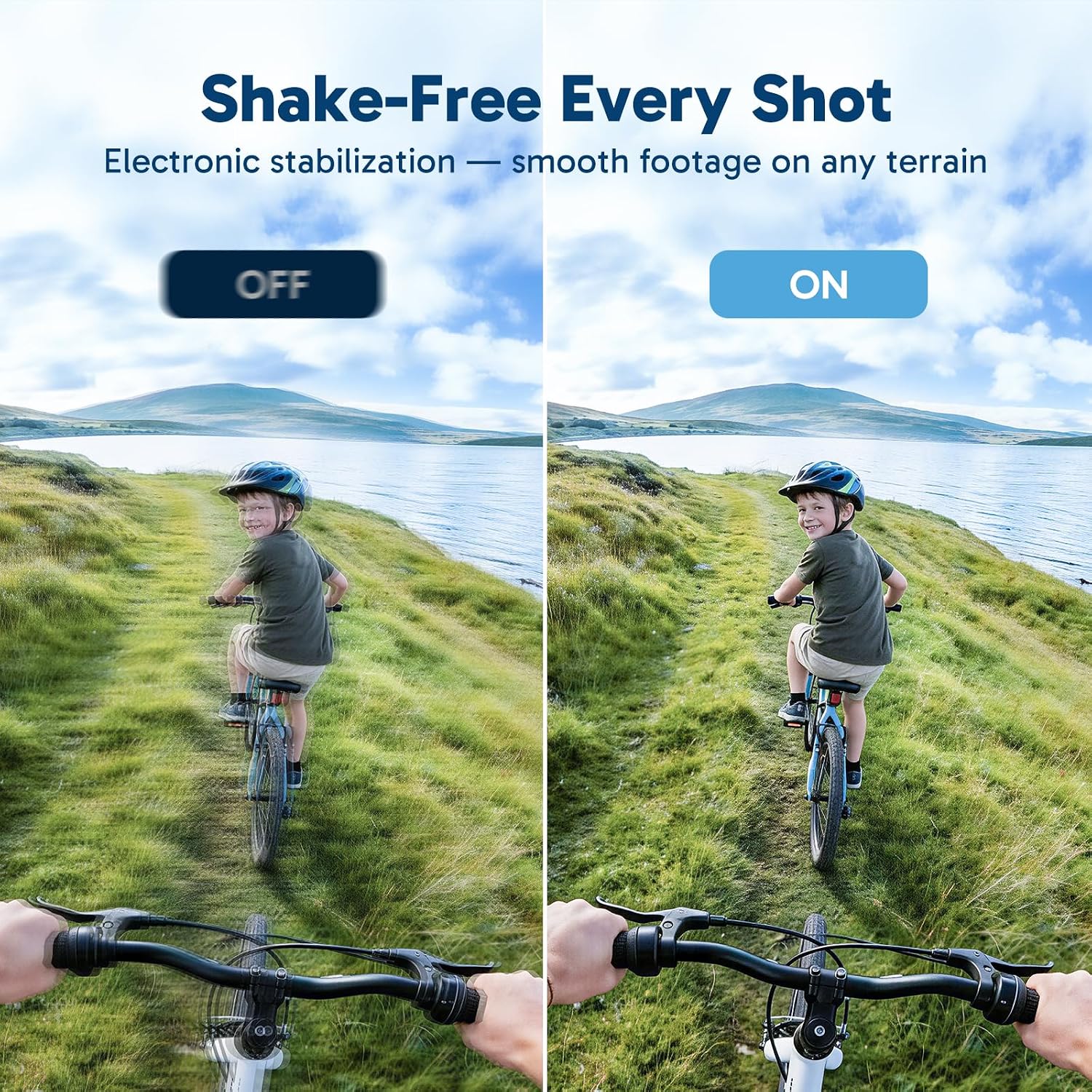 AKASO Action Cam,4K30FPS 20MP WiFi Unterwasserkamera EIS Stabilisierung 170° Weitwinkel Ultra HD Action Kamera mit 4X Zoom und 2x1050mAh Akkus-EK7000 Schwarz – Bild 4
