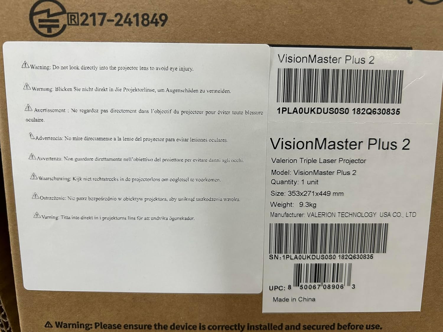 Anti-Speckle Valerion Plus2 4K Triple-Laser-Projektor Bundle mit 120" motorisierter Leinwand & Desktop-Gimbal-Ständer, Premium Heimkino-Setup – Bild 2