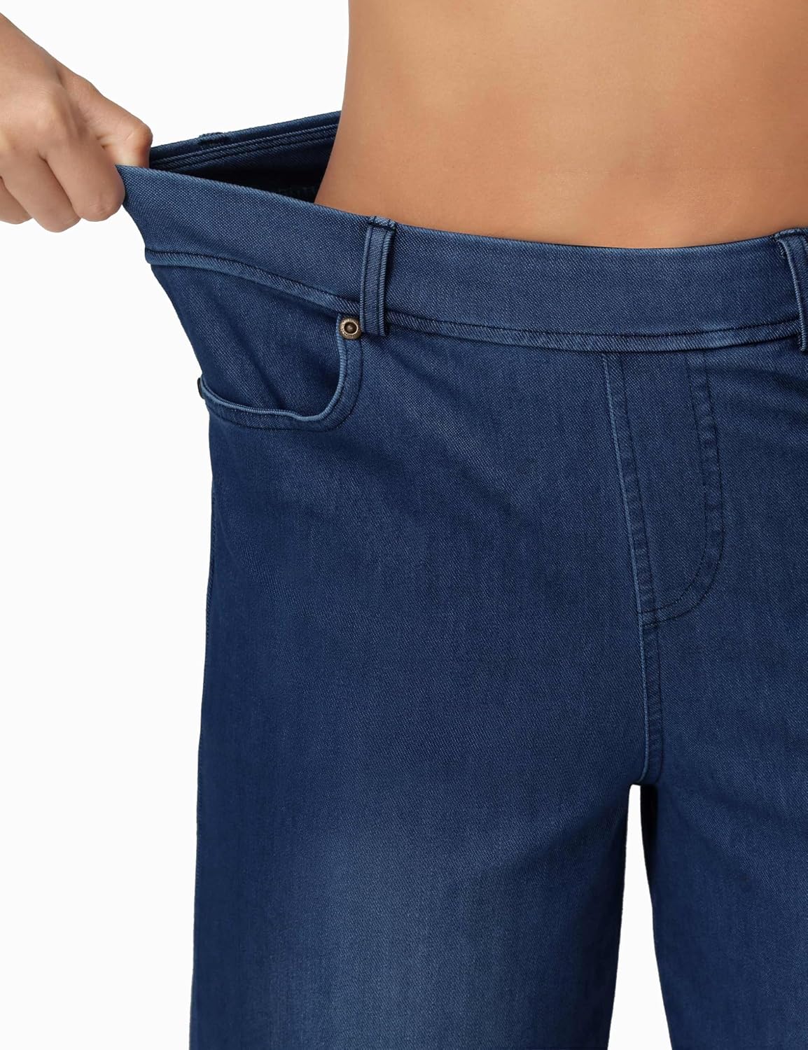 THE GYM PEOPLE Damen Baggy Jeans High Waist Stretch Straight Wide Leg Hose – Bild 4