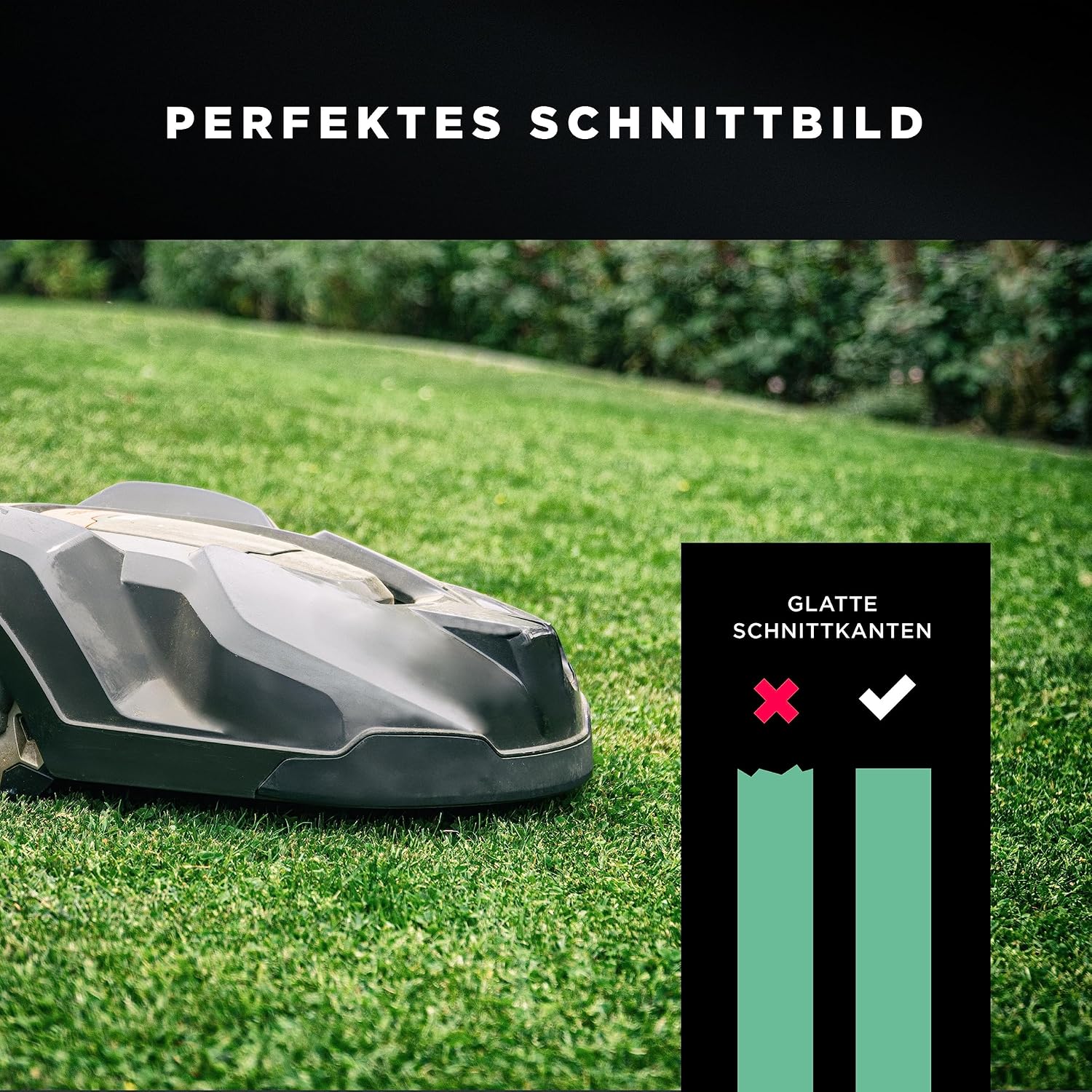 RASENWERK® - Hochwertige Ersatzmesser für Mähroboter - Kompatibel mit Husqvarna, Gardena, Yard Force mit innovativen Schrauben - Universal Ersatzklingen – Rasenroboter Messer Messerset – 30 Stk. – Bild 7