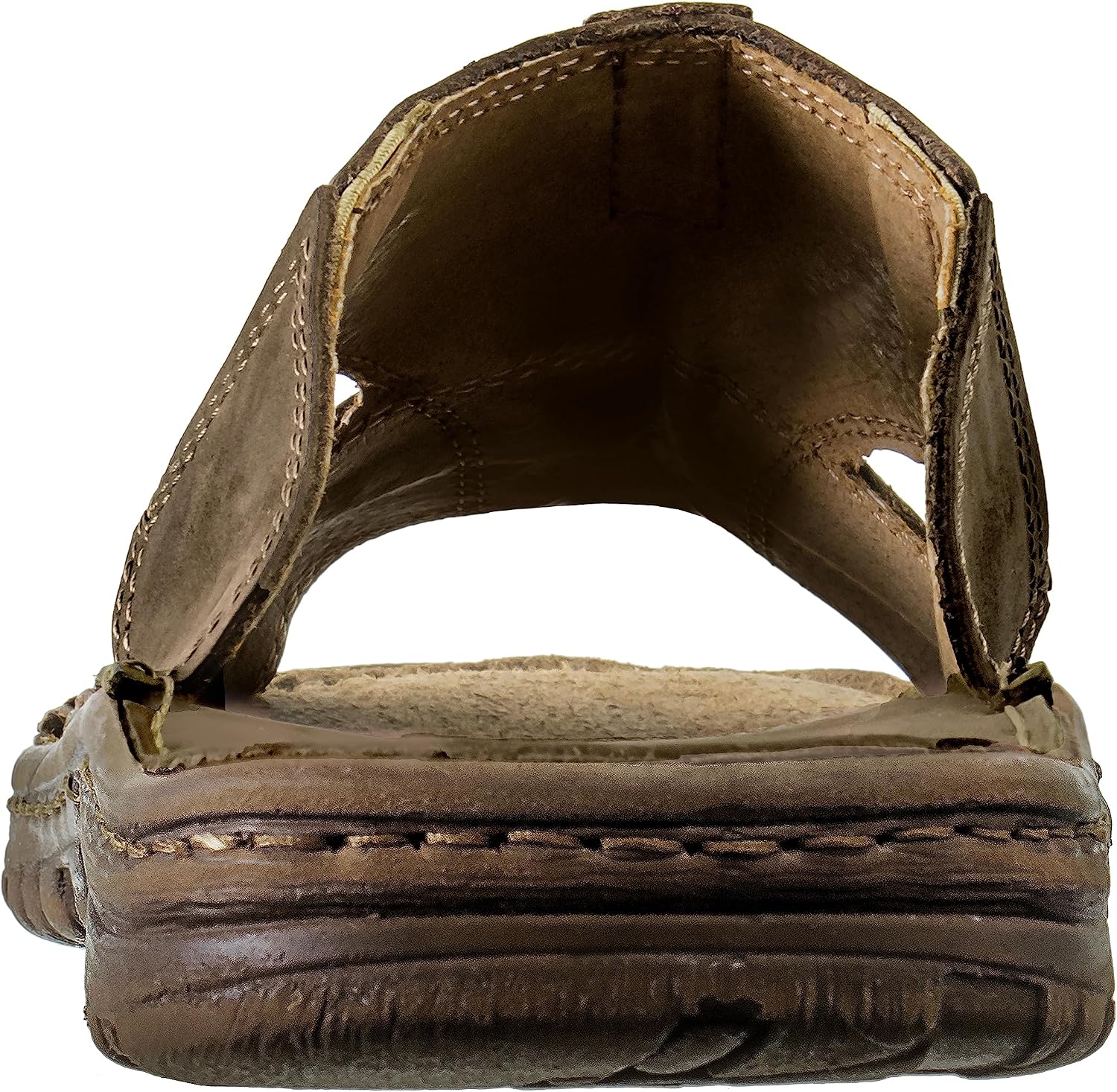 ESTRO Sandalen Herren Sommer Leder - Echtleder Sommerschuhe Herren Schlappen Männer mit Rutschfeste Gummisohle s1 – Bild 5