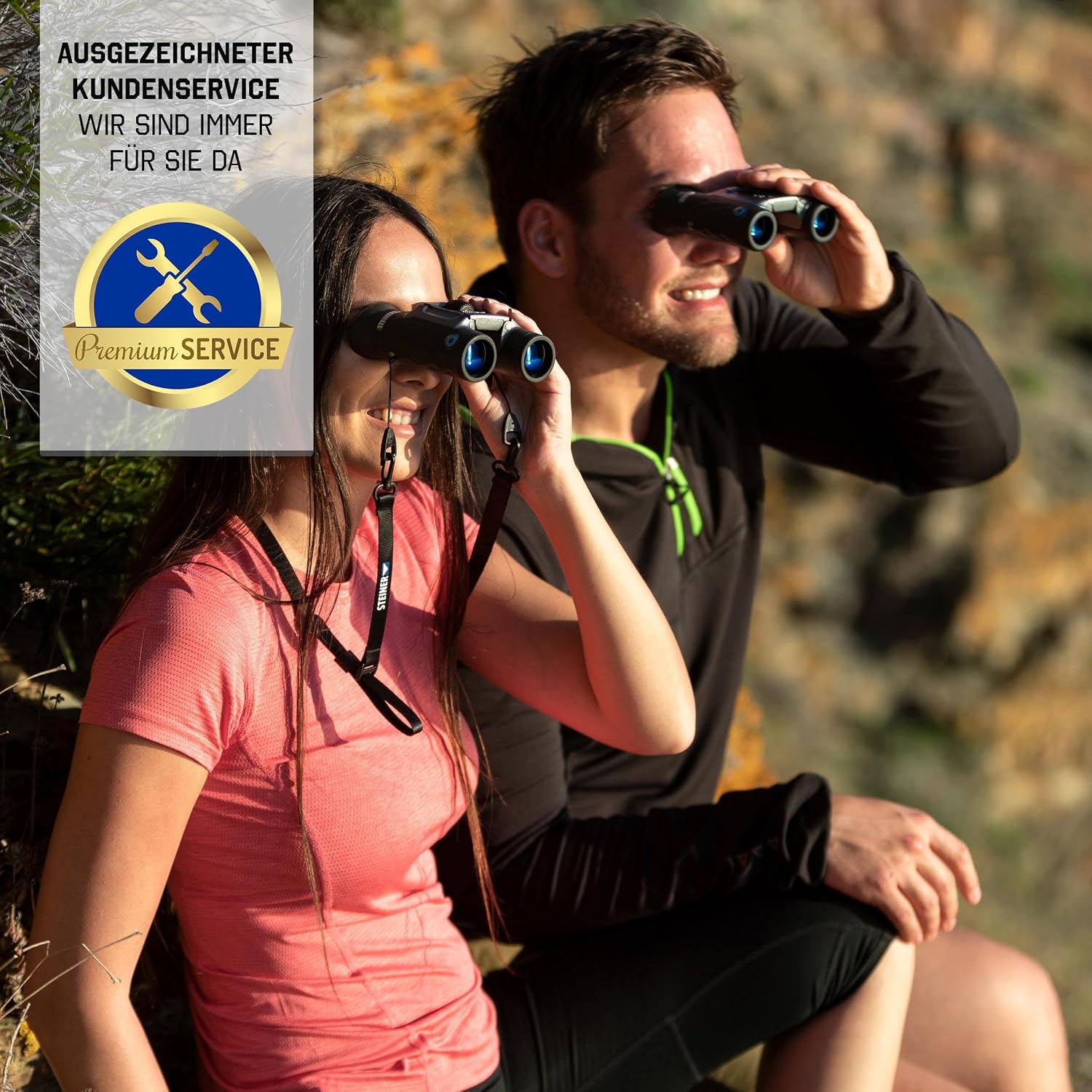 STEINER Fernglas BluHorizons 10x26 - Deutsche Marken-Qualität, 10 Jahre Garantie, Anpassung an Helligkeit, Schutz der Augen, 10-Fach Zoom, kompaktes und leichtes Urlaubs- und Reisefernglas – Bild 5
