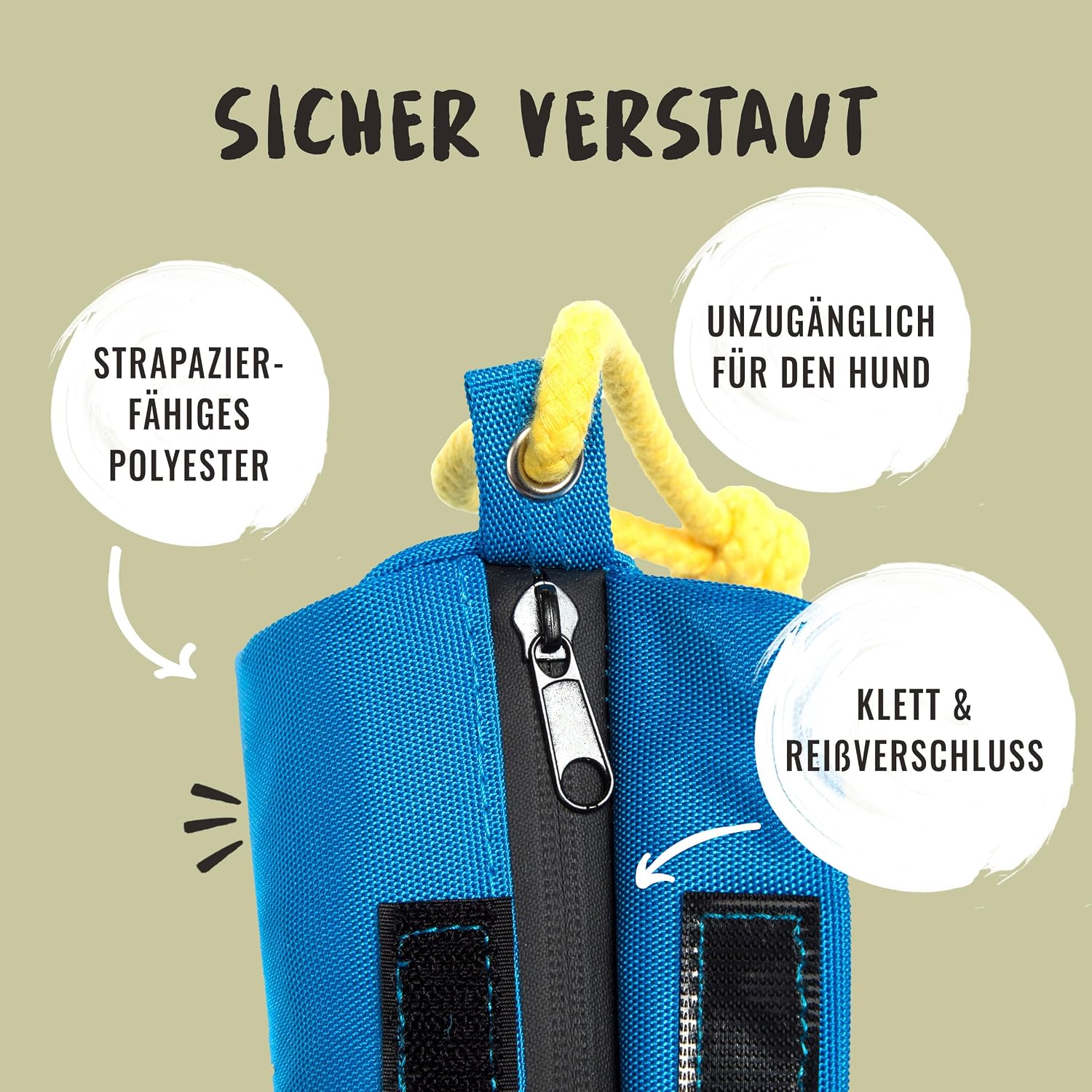 Rudelkönig Futterbeutel Hundetraining - Apportierbeutel für Hunde – Bild 4