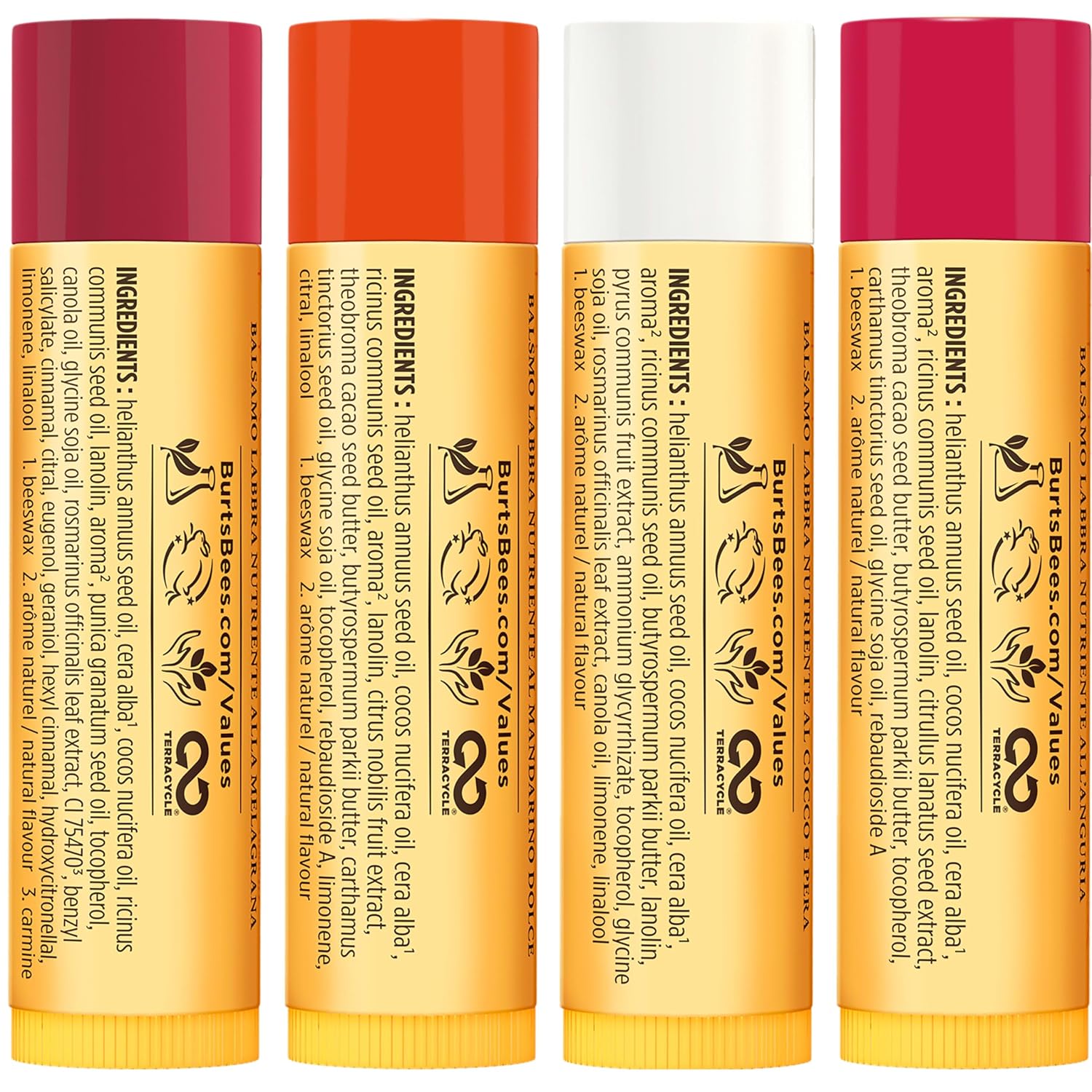 Burt's Bees Lippenbalsam-Set Just Picked, Granatapfel, Wassermelone, Mandarine – Bild 7