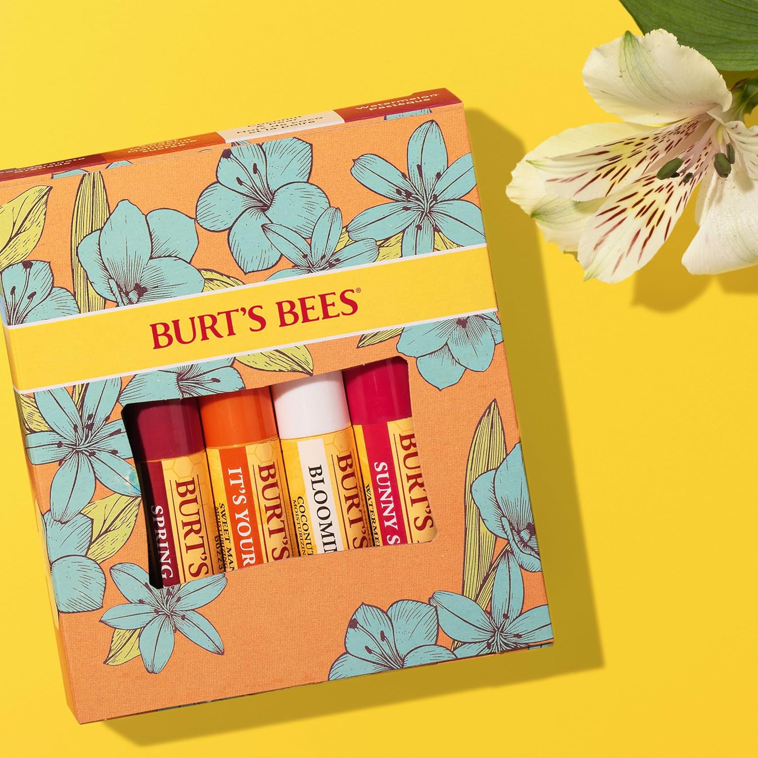 Burt's Bees Lippenbalsam-Set Just Picked, Granatapfel, Wassermelone, Mandarine – Bild 2