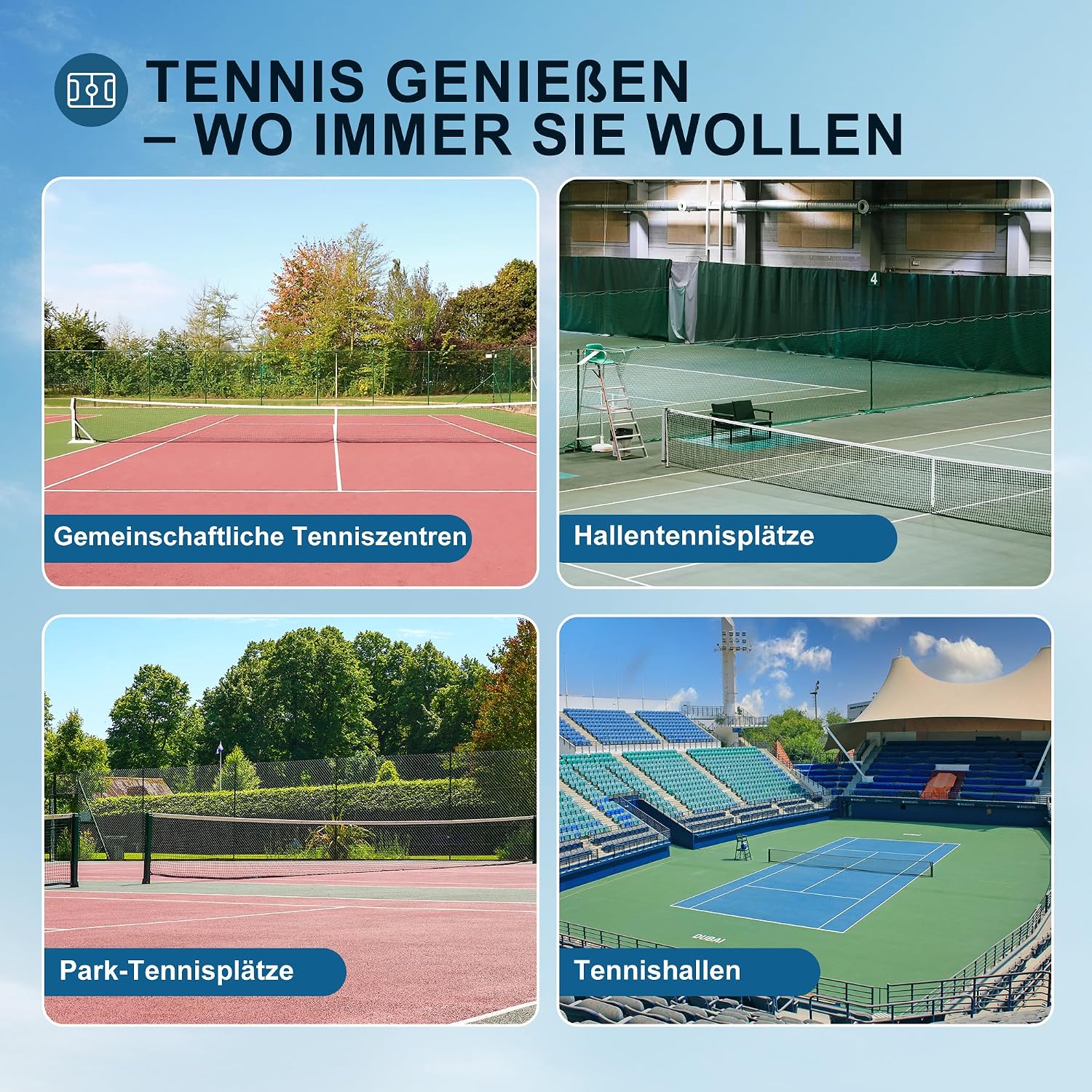 HIRALIY Tennisschläger-Set für Erwachsene, 68,6 cm, vorbespannte Tennisschläger für 2 Spieler, 2 Overgrip-Bänder, 3 Bälle und 1 Tragetasche, Outdoor-Freizeitsport für Anfänger – Bild 7