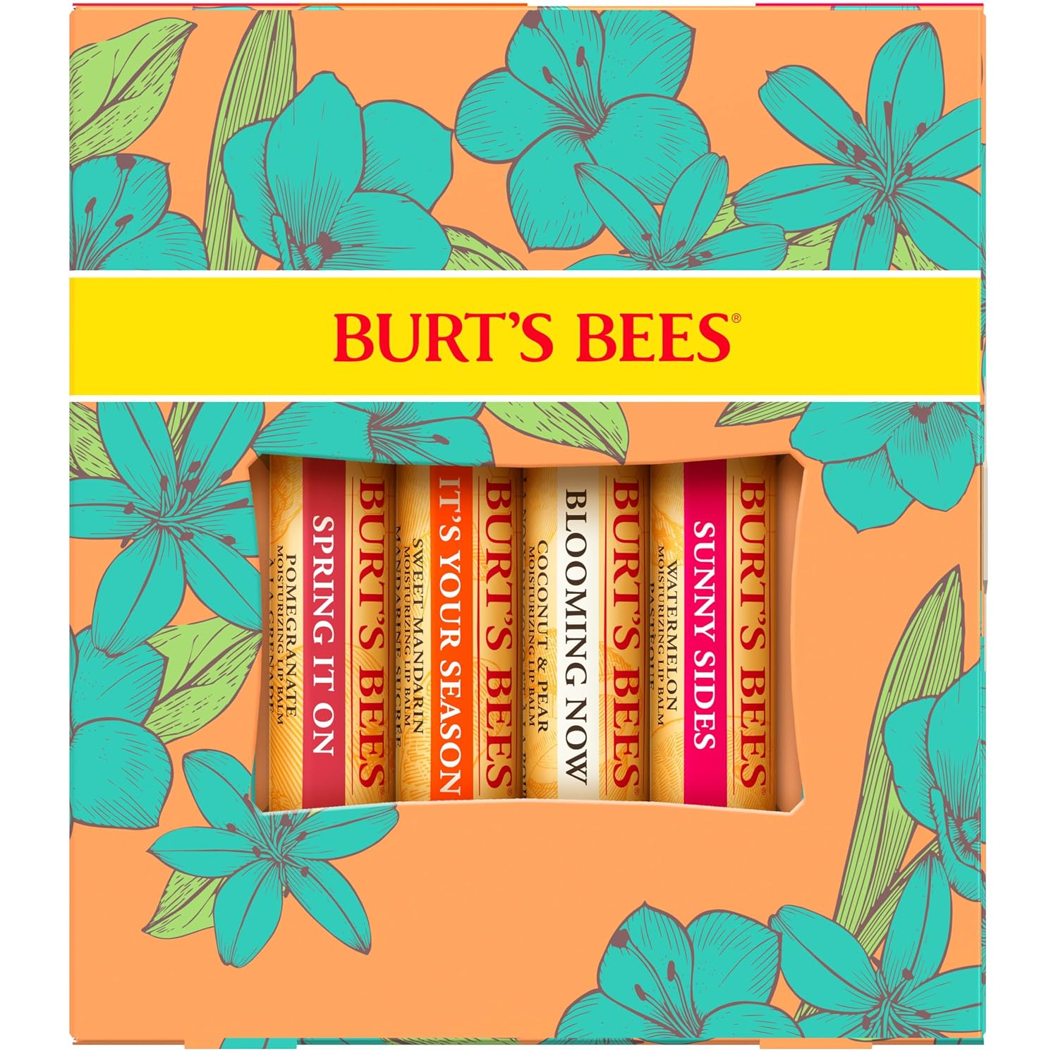 Burt's Bees Lippenbalsam-Set Just Picked, Granatapfel, Wassermelone, Mandarine – Bild 6