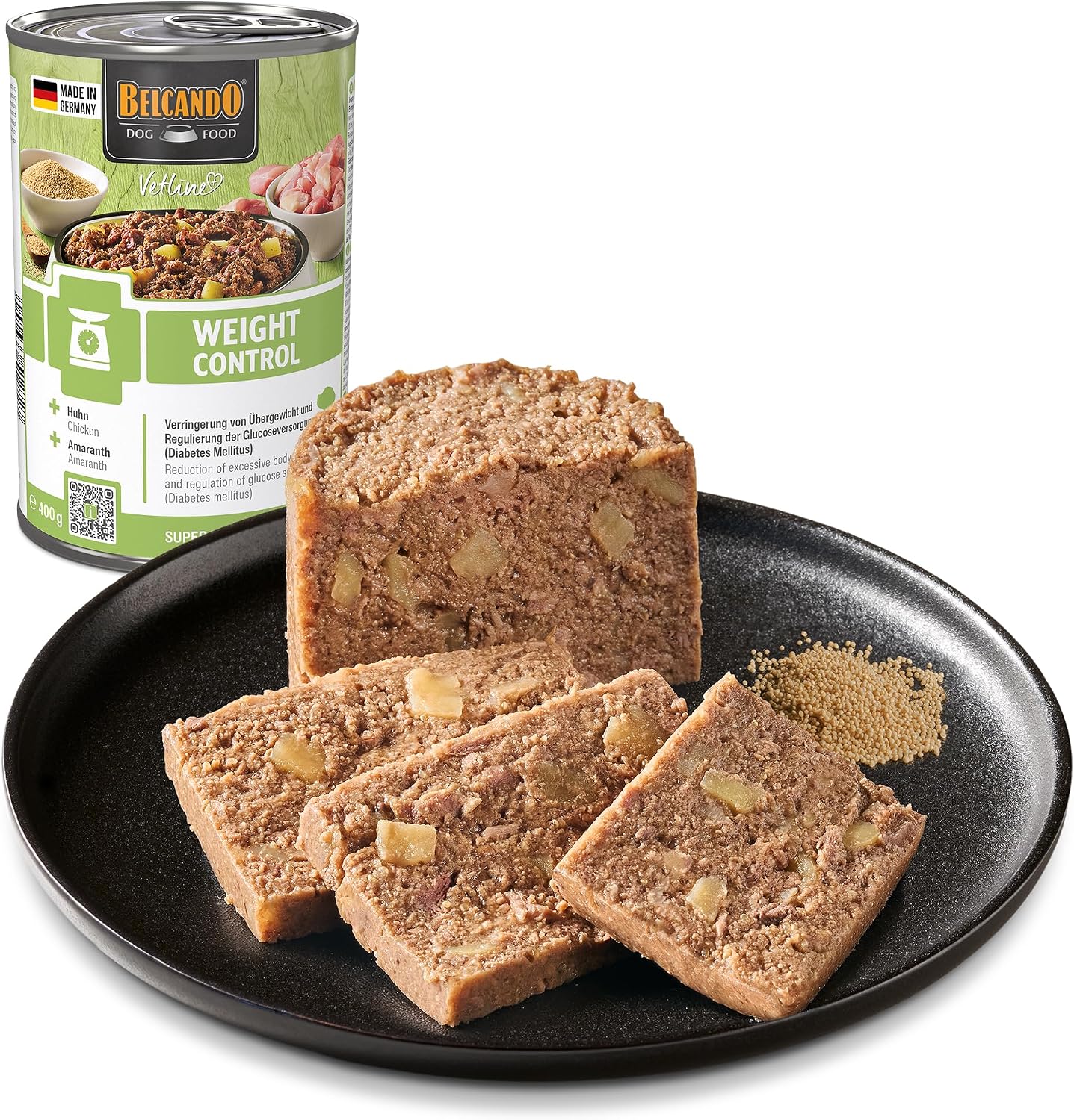 BELCANDO Vetline Weight Control Diätfutter 6×400 g – Nassfutter bei Übergewicht & Diabetes Mellitus | Kalorienreduzierte Rezeptur, Made in Germany – Bild 2