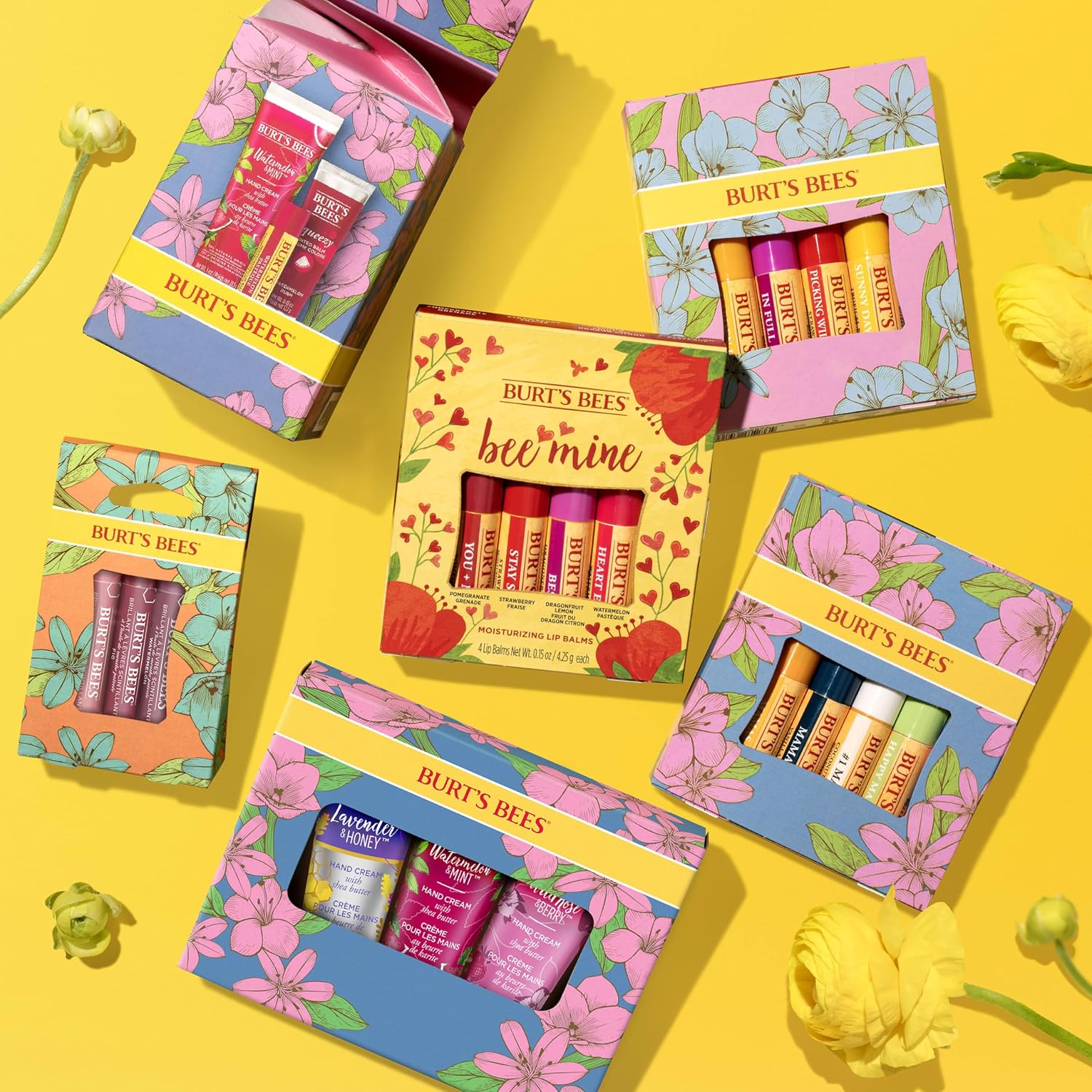 Burt's Bees Lippenbalsam-Set In Full Bloom, Erdbeere, Ananas, Drachenfrucht-Zitrone – Bild 5