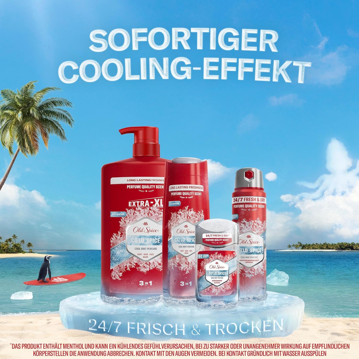 Old Spice Cold Spice Men’s Duschgel & Shampoo 1000ml – Bild 7
