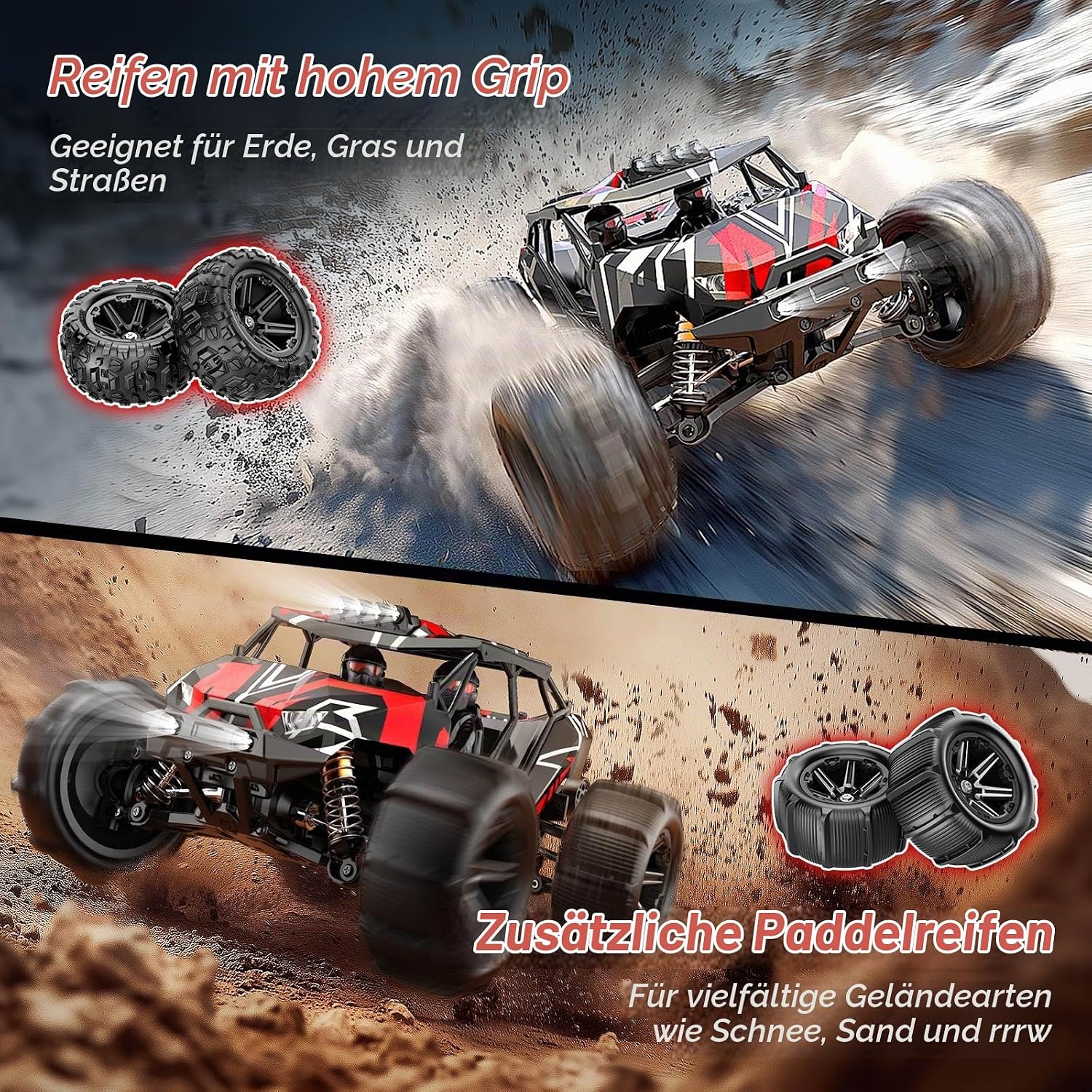 Ferngesteuertes Auto Erwachsene 1:14 Brushless RC Auto RC Car Truck 52 km/h – Bild 5