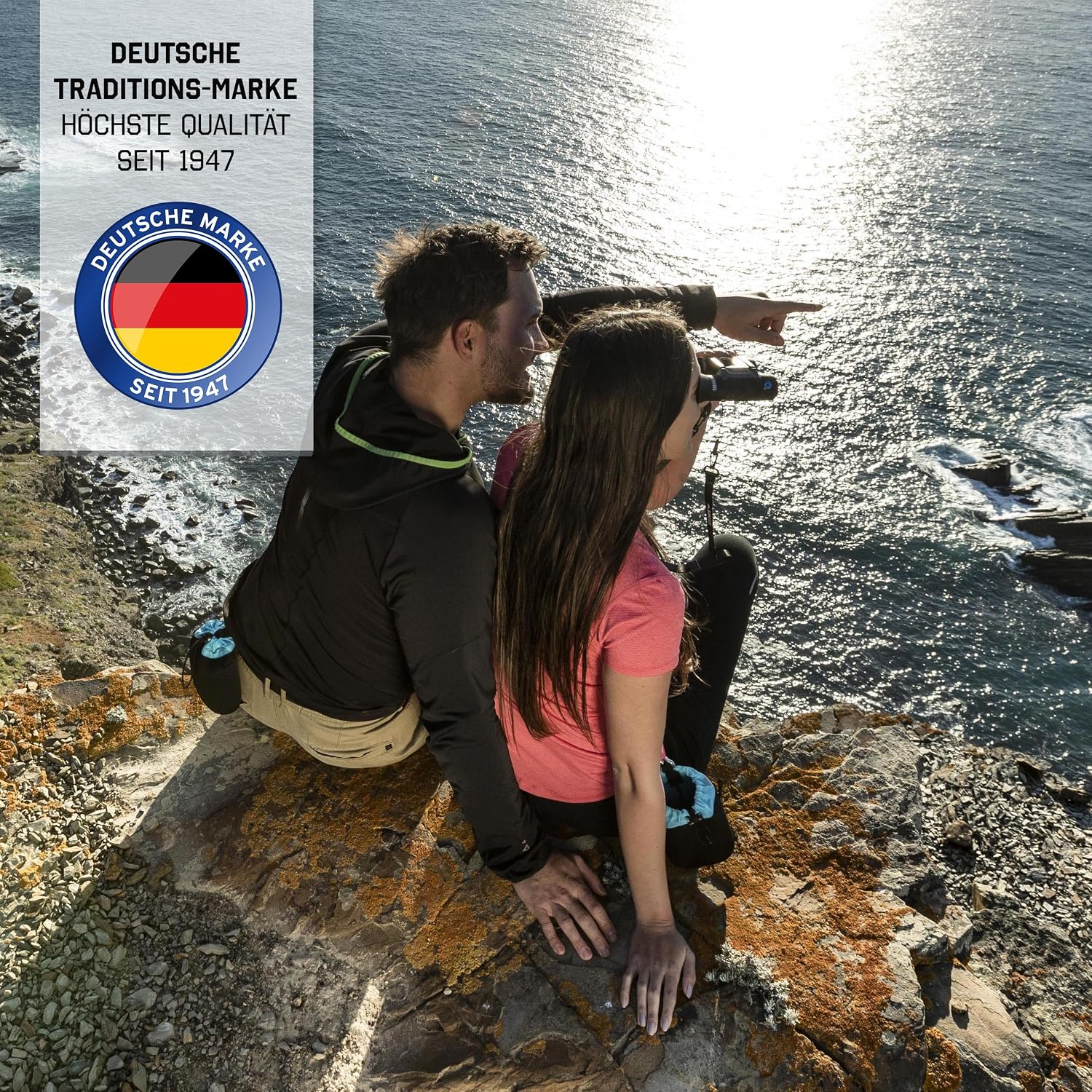STEINER Fernglas BluHorizons 10x26 - Deutsche Marken-Qualität, 10 Jahre Garantie, Anpassung an Helligkeit, Schutz der Augen, 10-Fach Zoom, kompaktes und leichtes Urlaubs- und Reisefernglas – Bild 3