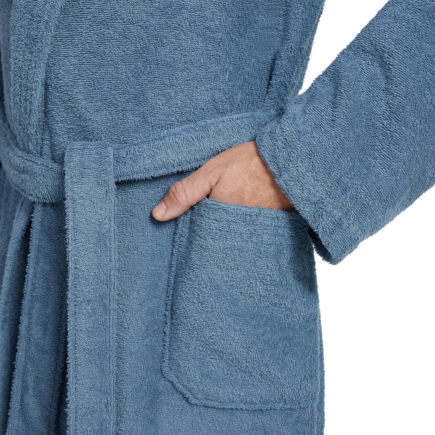 Möve Unisex Homewear Schalkragenmantel Basic Schalkragenmantel – Bild 4