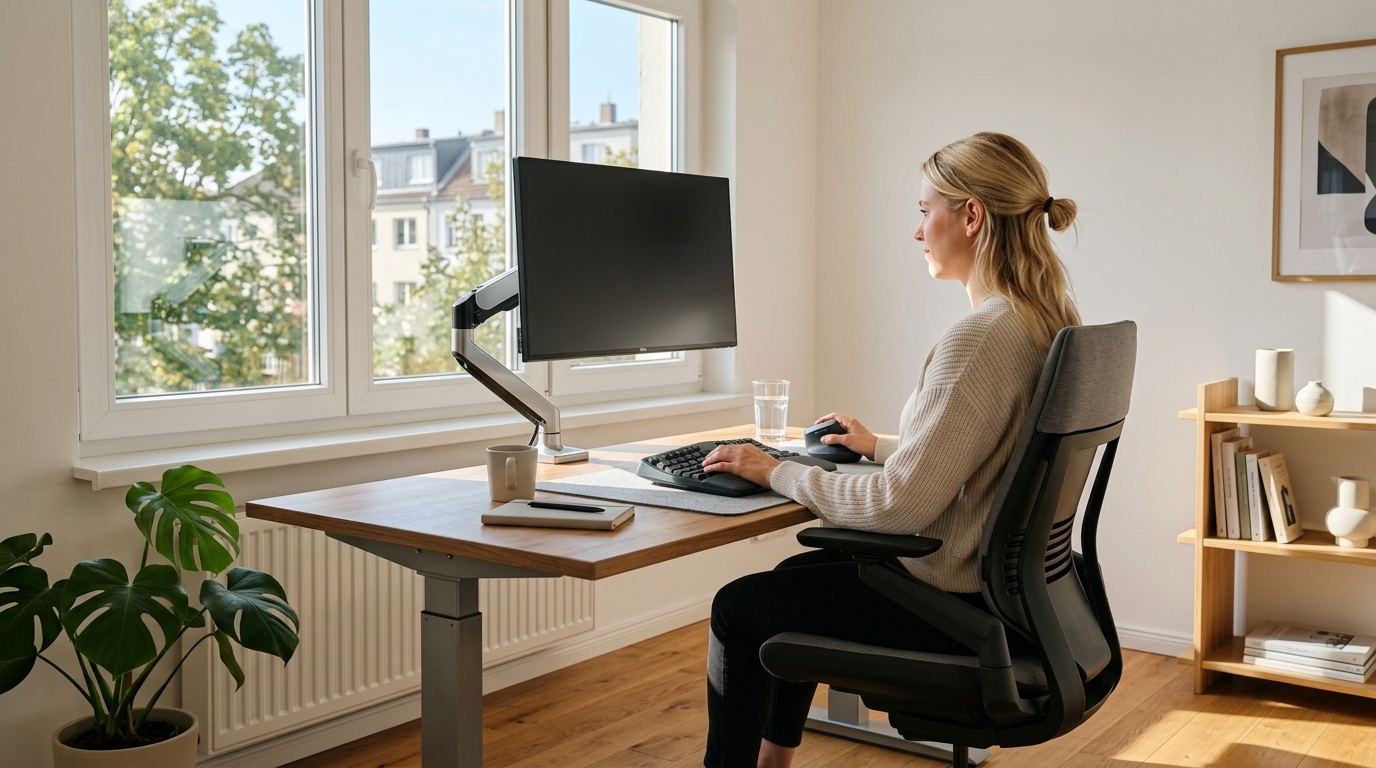 Ergonomie am Arbeitsplatz: Die 5 besten Tipps für ein gesundes Homeoffice