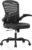 Synorla Bürostuhl Ergonomisch, Schreibtischstuhl mit Tragkraft 150 KG und 90° Hochklappbare Armlehnen, Ergonomischer Bürostuhl mit Höhenverstellbarer Sitzfläche und Verstellbarer Lordosenstütze